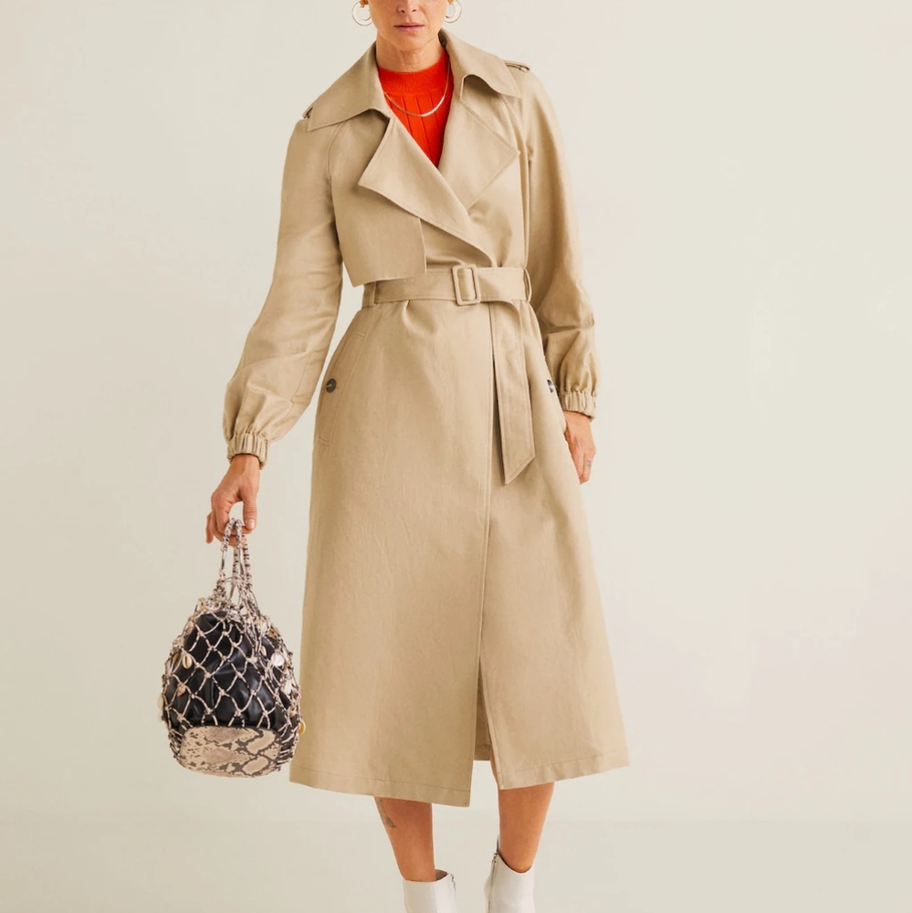 Mango Linen Trench🛍